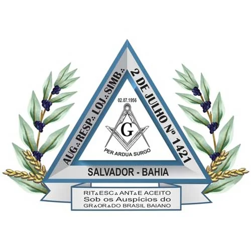 Brasão — A.·.R.·.L.·.S.·. 02 de Julho